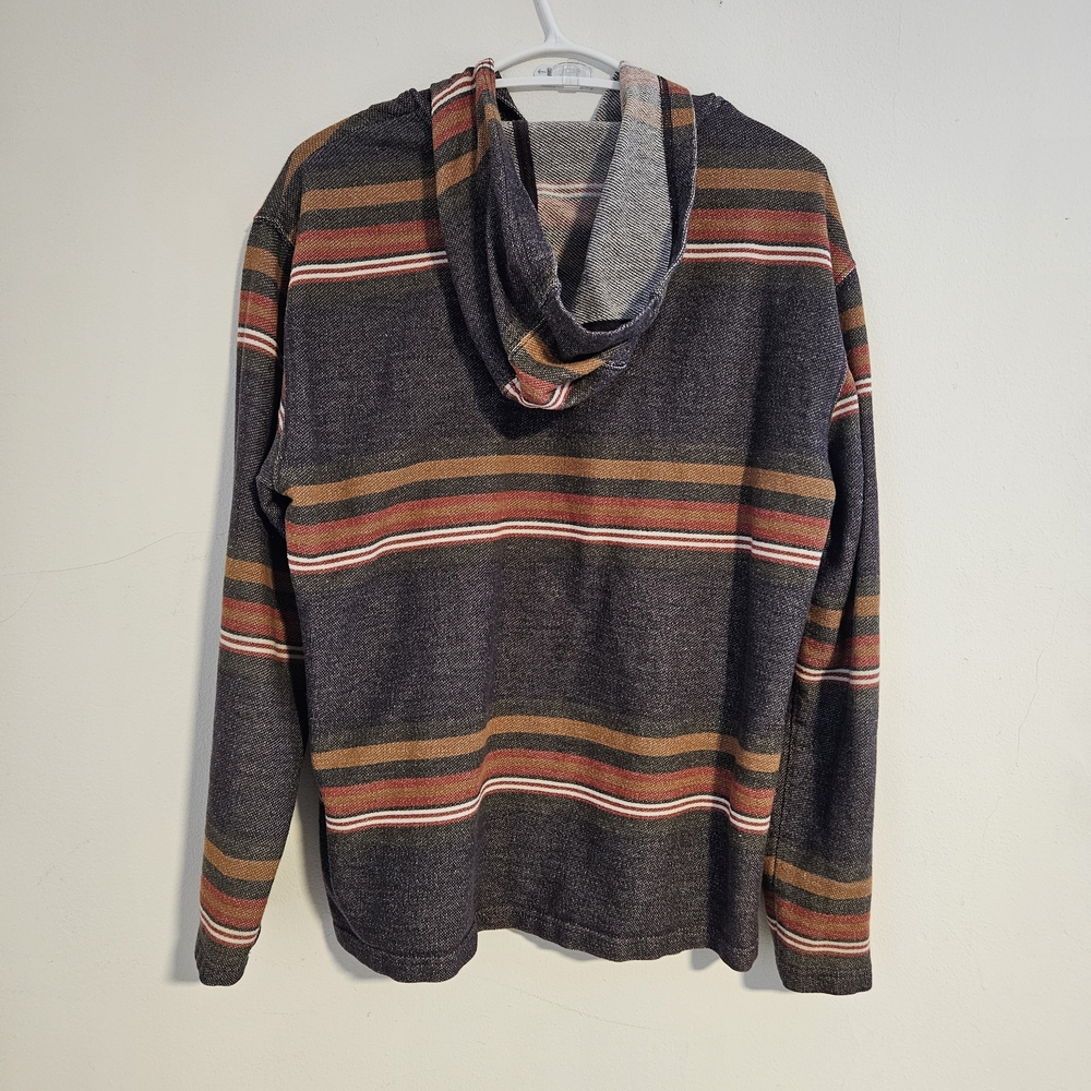 Hurley Multicolor Striped Knit Sweater Hoodie - Picture 3 of 4